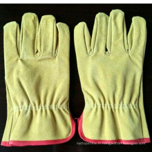 Bonne qualité Gants de travail en cuir garni de Palm Cow